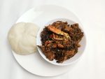 Vegetable Soup and Pounded Yam