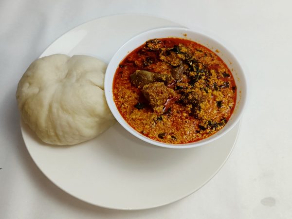 Egusi Soup and Pounded Yam